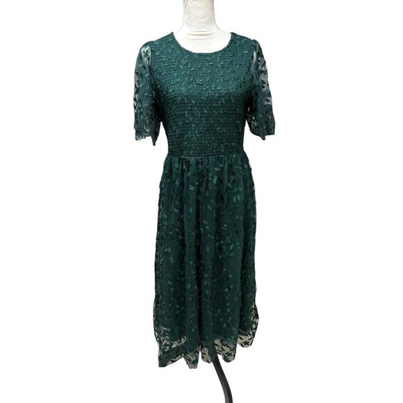 NWT Baltic Born Kendray Duchess Toule Floral Lace Overlay Fit n Flare Dress - XL - Picture 2 of 9